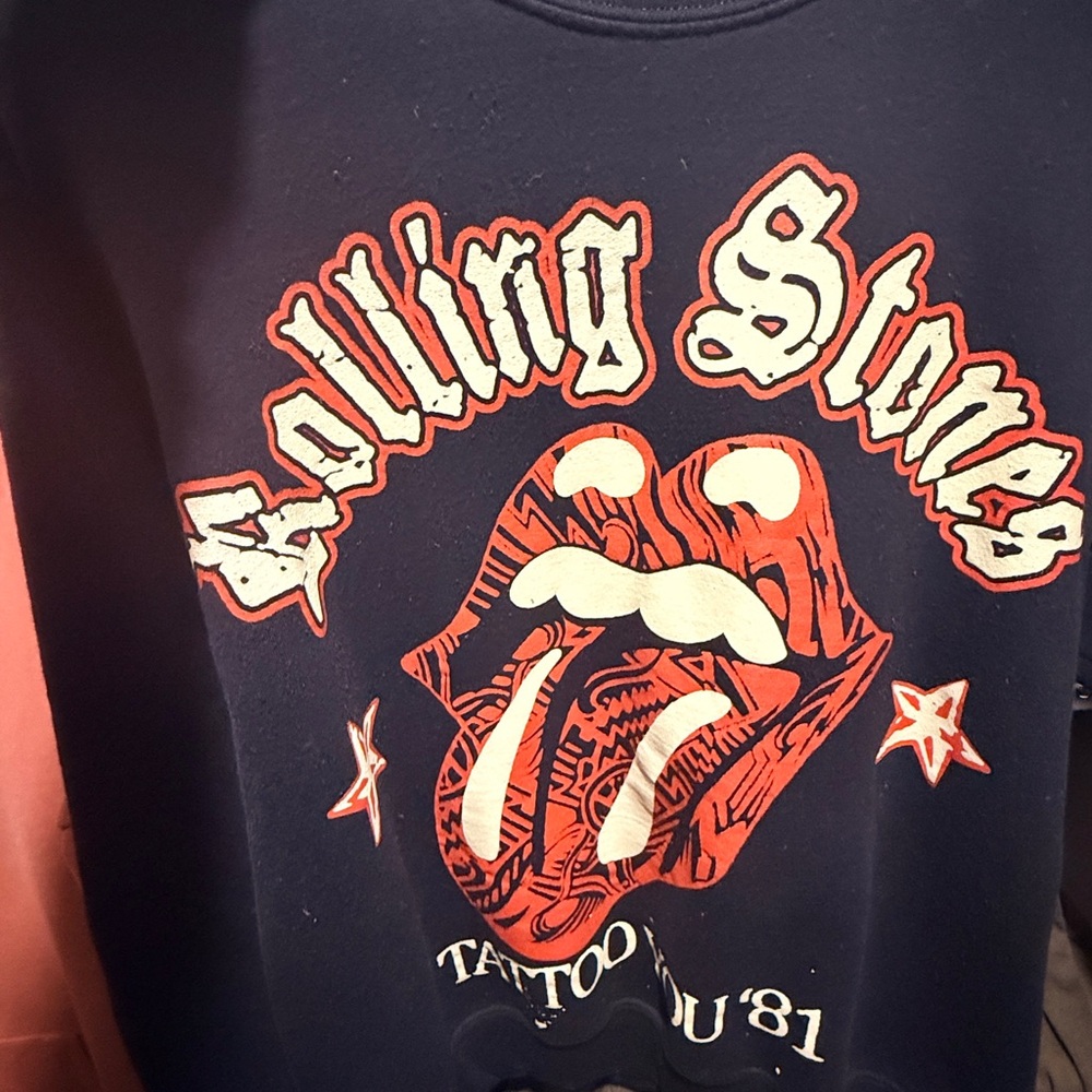 Rolling Stones Graphic Sweatshirt - Navy
